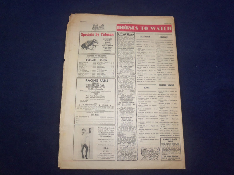 1966 APRIL 23 FLASH NEWSPAPER - THOSE SIXXLING SUBURBIAN SWING DINGS - NP 6965