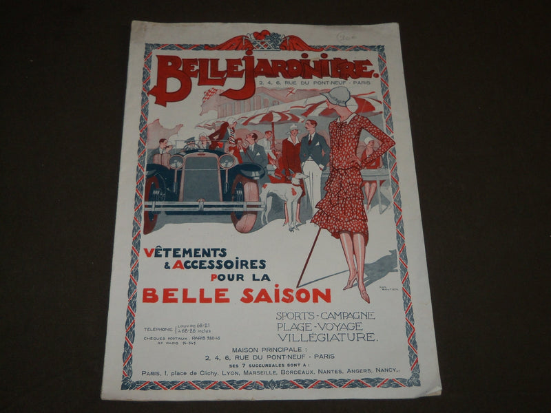 1929 BELLE JARDINIERE VETEMENTS FRENCH FASHION CATALOGUE - FR 1175
