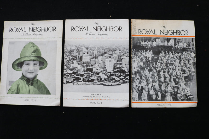 1932-1949 THE ROYAL NEIGHBOR - A HOME - MAGAZINE - LOT OF 37 - O 3709