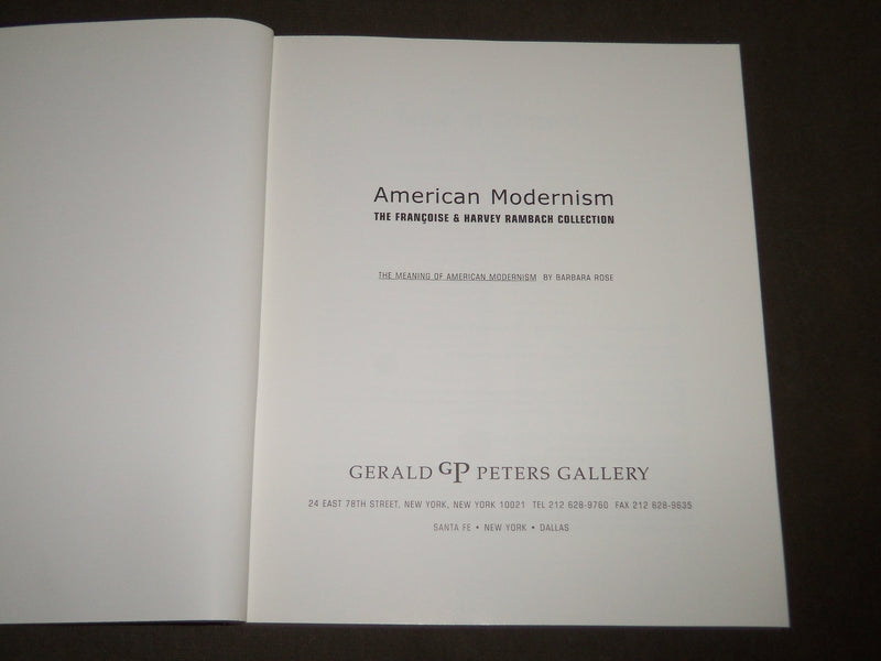 1999 AMERICAN MODERNISM THE FRANCOISE & HARVEY RAMBACH COLLECTION - KD 4969