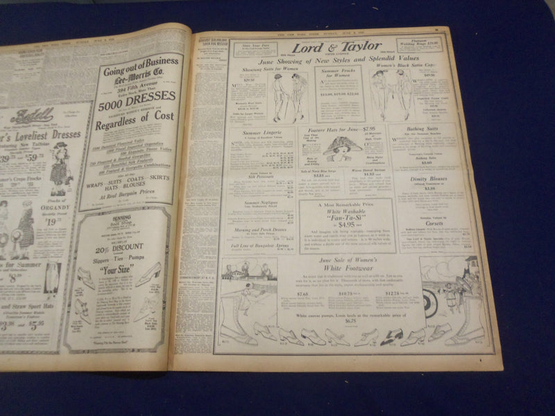 1920 JUNE 6 NEW YORK TIMES - 5,621,151 LIVE IN NEW YORK - NT 9106