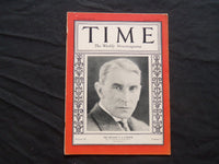 1928 JANUARY 9 TIME MAGAZINE - THOMAS CAMPBELL - T 145