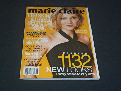 2002 AUGUST MARIE CLAIRE MAGAZINE - JULIA STILES - SP 4587
