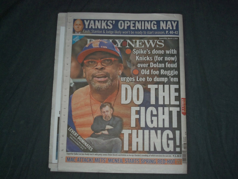 2020 MARCH 4 NEW YORK DAILY NEWS NEWSPAPER- BIDEN BEATS SANDERS ON SUPER TUESDAY