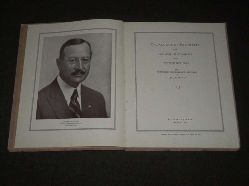 1924 CATALOGUE OF PORTRAITS IN NEW YORK - CHAMBER OF COMMERCE - J 2754