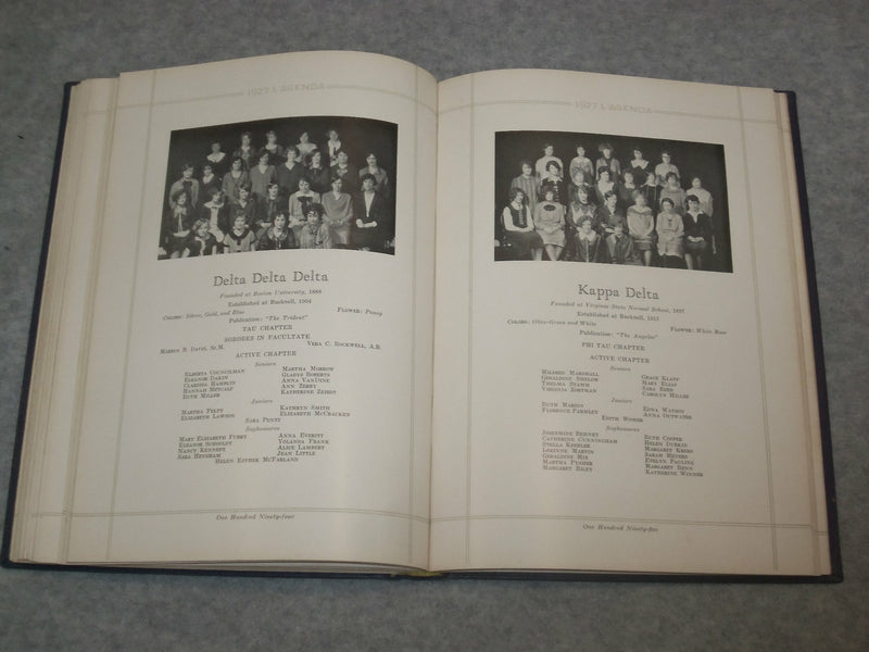 1927 L'AGENDA BUCKNELL UNIVERSITY YEARBOOK - LEWISBURG, PENNSYLVANIA - YB 2028
