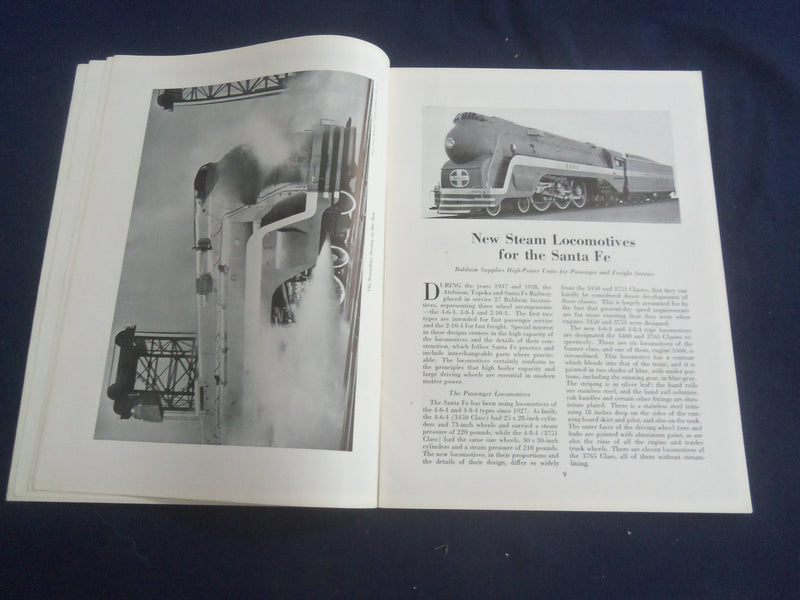 1938 JULY BALDWIN LOCOMOTIVES MAGAZINE - GREAT COVER AND PHOTOS - SP 6482K
