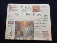 1994 JAN 27 DETROIT FREE PRESS NEWSPAPER -ANTILOCK BRAKES, ACCIDENT RATE-NP 7224