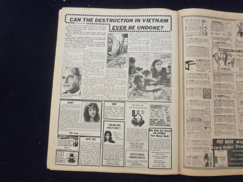1971 AUGUST 4 PEEPING TOM NEWSPAPER - PRETTY GAL IS RAPED OVER & OVER - NP 7293