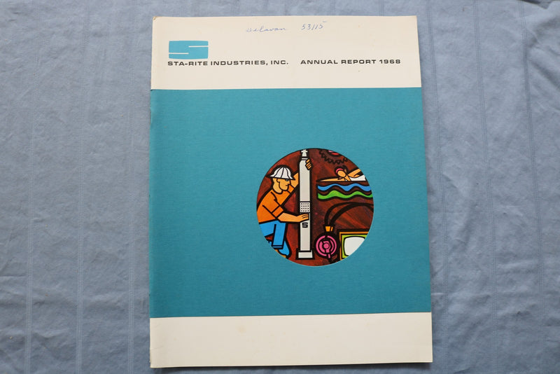 1959-1970 STA-RITE ANNUAL REPORTS - LOT OF 6 - K 3214