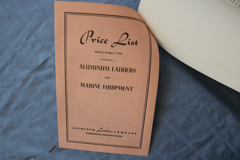 1941 JANUARY 1 ALUMINUM LADDER COMPANY SOFTCOVER BROCHURE - K 3143