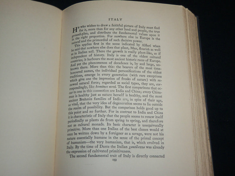 1928 EUROPE HARDCOVER BOOK BY COUNT HERMANN KEYSERLING - KD 7131