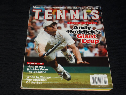 2004 JANUARY TENNIS MAGAZINE - ANDY RODDICK FRONT COVER - E 5430