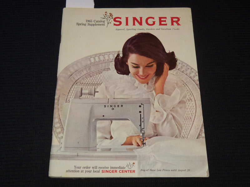 1965 SPRING SINGER CATALOG - SUPPLEMENT - SOFTCOVER - J 7590