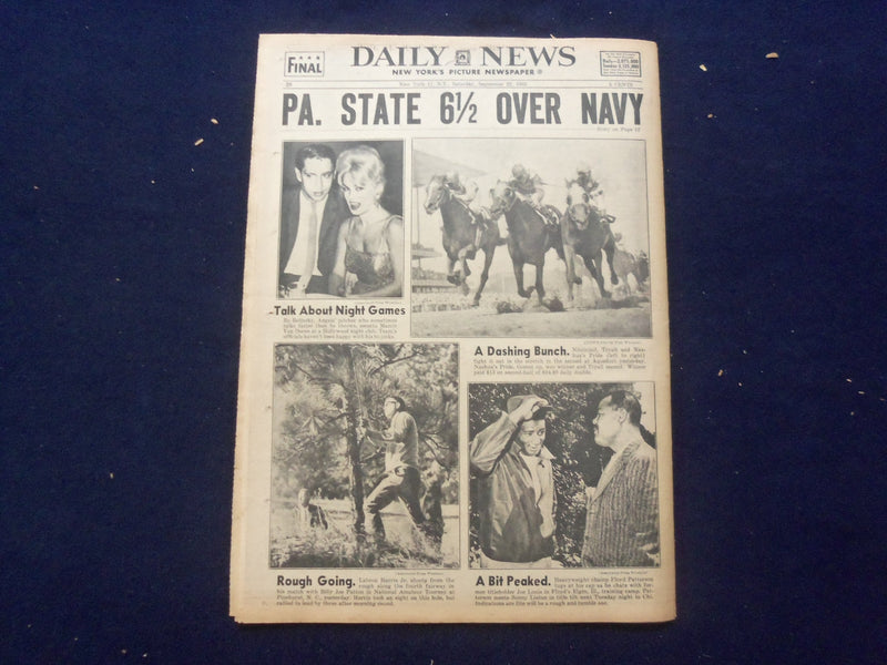 1962 SEP 22 NEW YORK DAILY NEWS NEWSPAPER -3 DIES, 6 HURT AT TIMES SQ. - NP 6764
