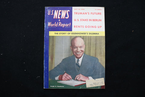 1948 JULY 16 U.S. NEWS & WORLD REPORT MAGAZINE - DWIGHT D. EISENHOWER - E 10887