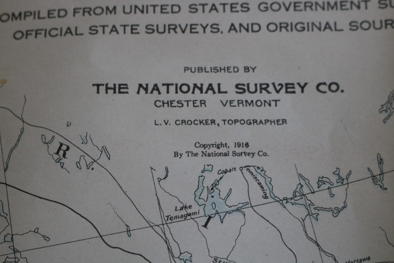 EARLY 1900'S MAPS AND GAZETTEERS MAGAZINE - LOT OF 18 - O 3901