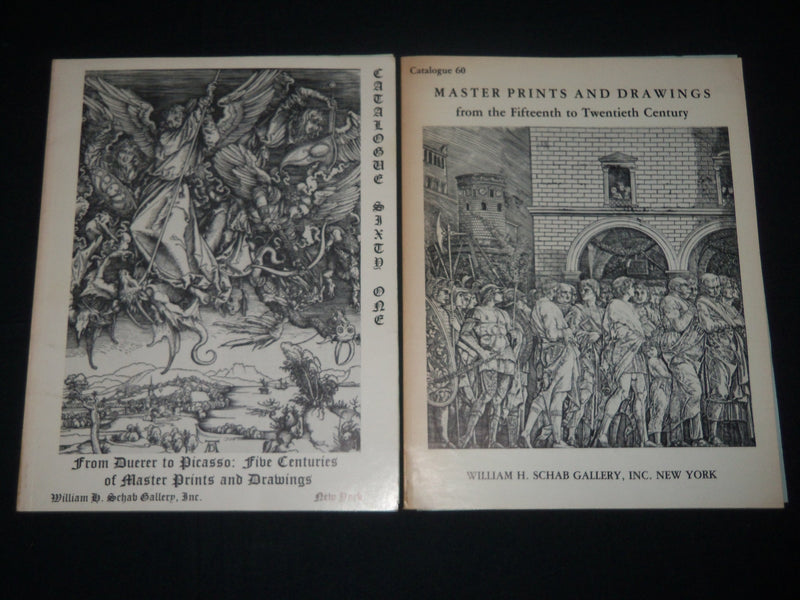 WILLIAM H. SCHAB GALLERY CATALOGUES LOT OF 4 - #53, 59, 60 & 61 - O 1399