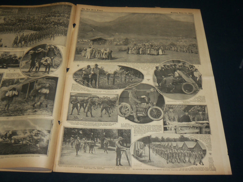 1917 JUNE 24 NEW YORK TIMES ROTO PICTURE SECTION - FORT SHERIDAN - NT 9378