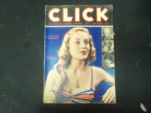 1938 SEPTEMBER CLICK MAGAZINE - VOL 1, NO 8 - NICE COVER & PHOTOS INSIDE-ST 4062