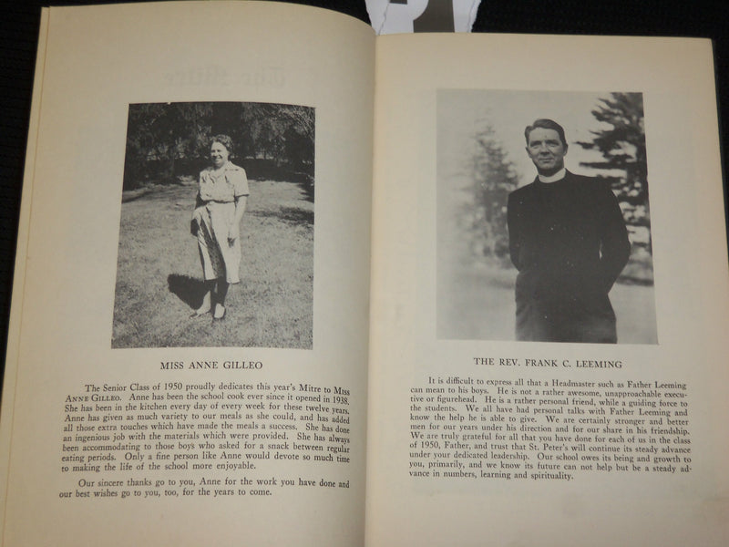 1950 THE MITRE ST. PETER'S SCHOOL YEARBOOK - PEEKSKILL NEW YORK - YB 1922