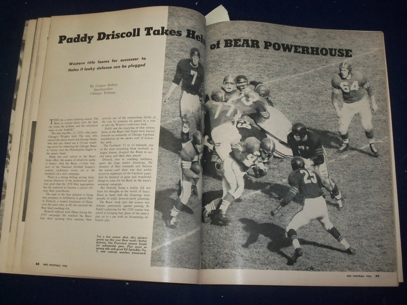 1956 PRO FOOTBALL MAGAZINE - B 6527
