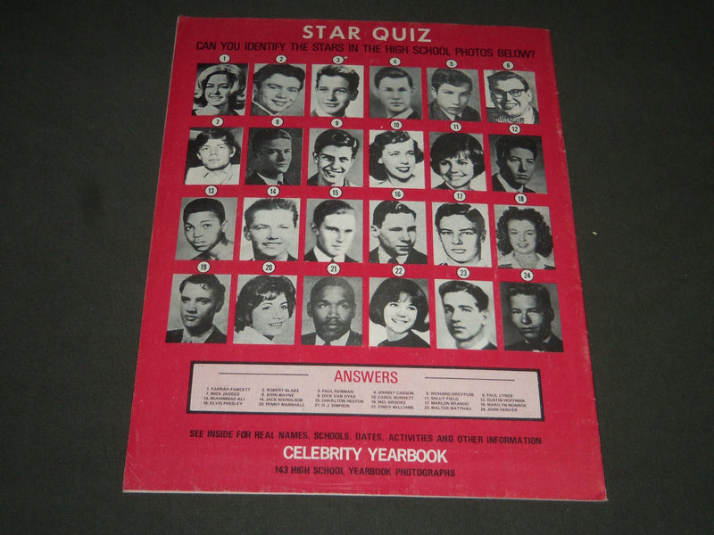1977 CELEBRITY YEARBOOK MAGAZINE - HIGH SCHOOL PHOTOS OF STARS - ST 4960
