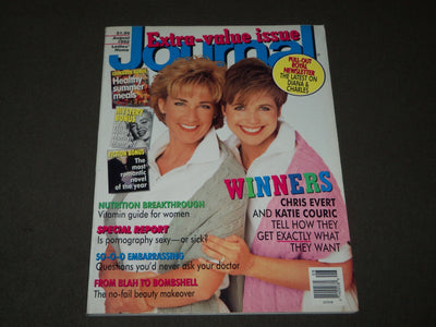 1992 AUGUST LADIES' HOME JOURNAL MAGAZINE - CHRIS EVERT & KATIE COURIC - B 3156