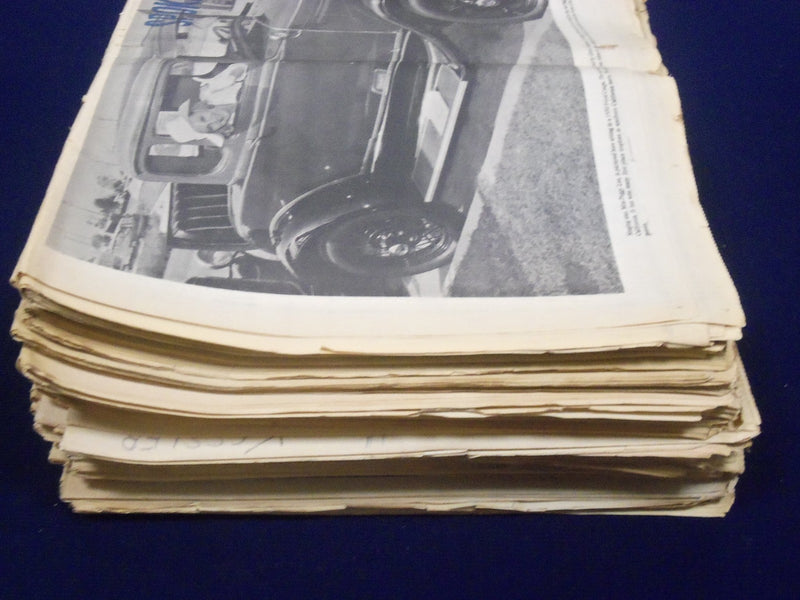 1966-1970 SPOKE WHEELS CAR NEWSPAPER LOT 45 ISSUES - TEXAS - PHOTOS - NP 1811