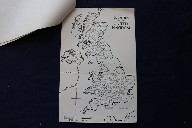 1930'S MAPS OF BRITAIN - BRITISH INFORMATION SERVICES - K 1749