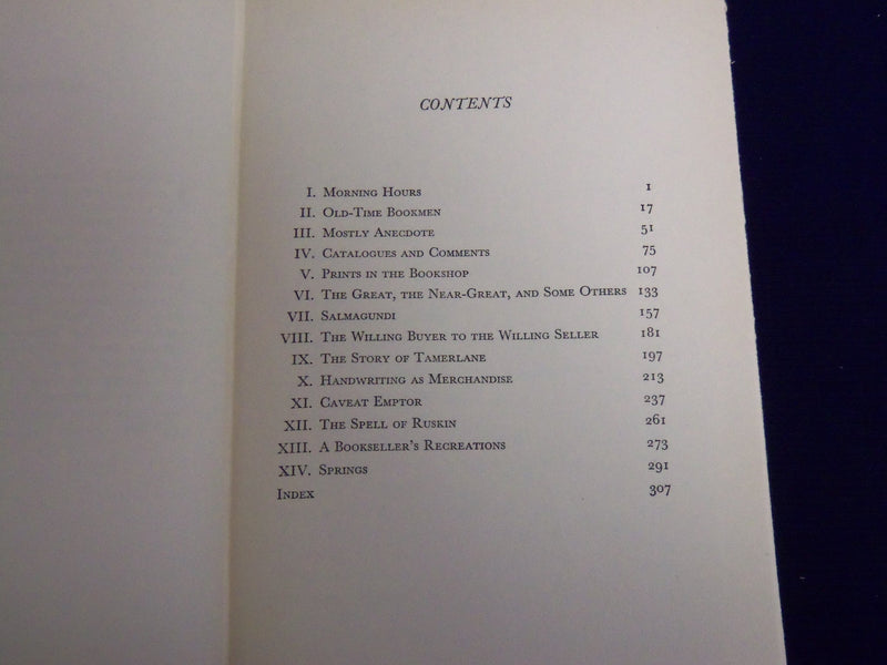 1937 YANKEE BOOKSELLER HARDCOVER BOOK BY CHARLES E. GOODSPEED - KD 2058J