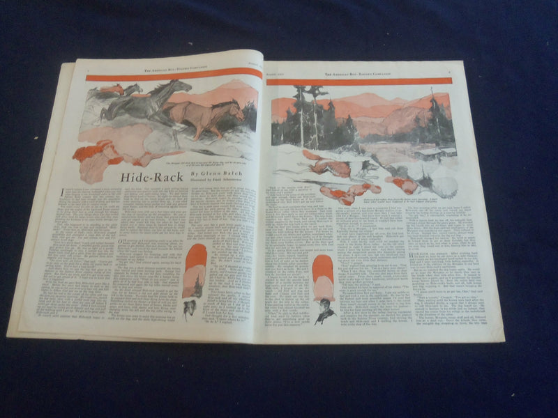 1932 AUGUST AMERICAN BOY MAGAZINE - THE RAIDERS BY JAMES SCHULTZ - ST 7071