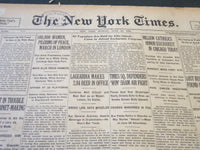 1926 JUNE 20 NEW YORK TIMES - LAGUARDIA MAKES 2.84 BEER IN OFFICE - NT 5603