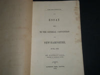 1854 THE MILLENNIUM ESSAY GENERAL CONVENTION BY NATHAN LORD - J 4497