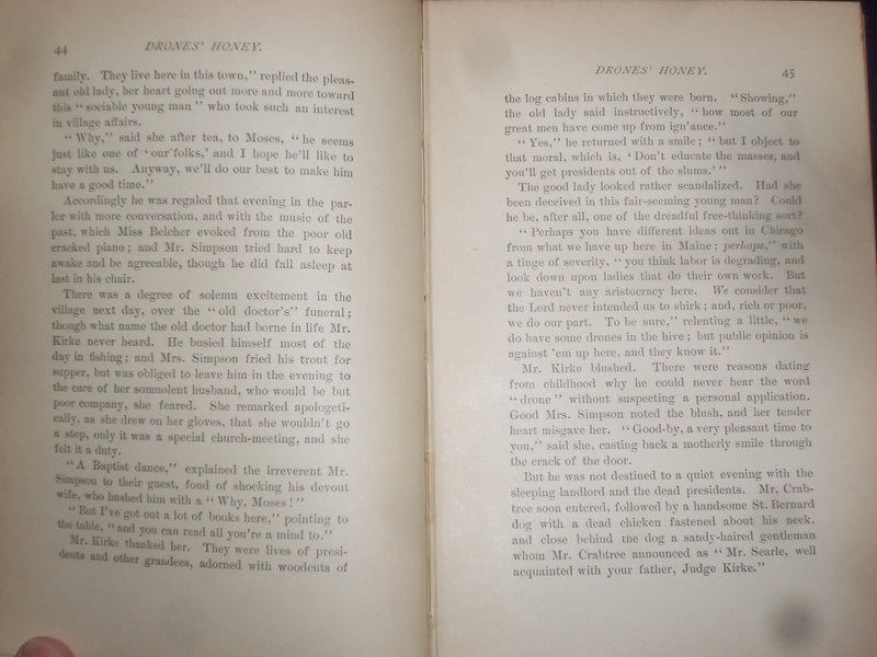 1887 HER FRIEND'S LOVER HARDCOVER BOOK BY SOPHIE MAY - AMERICAN GIRL'S - KD 9056