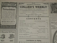 1903 AUGUST 15 COLLIER'S MAGAZINE-BONDS OF DISCIPLINE BY RUDYARD KIPLING-ST 6675