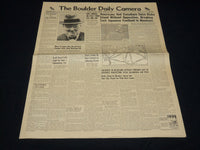 1943 AUGUST 21 THE BOULDER DAILY CAMERA NEWSPAPER - SEIZE KISKA ISLAND - NP 4518