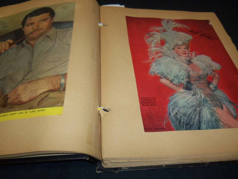HOLLYWOOD MOVIE STARS SCRAPBOOK - PECK - AUTRY - GREAT PHOTOS - 28A