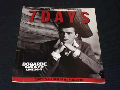 1990 JULY 8 THE SUNDAY TELEGRAPH 7 DAYS MAGAZINE - BOGARDE FRONT COVER - E 12235