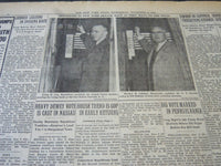 1946 NOVEMBER 6 NEW YORK TIMES - DEWEY IS RE-ELECTED BY WIDE MAJORITY - NT 5914