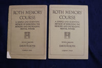 1918 ROTH MEMORY COURSE - SEVEN LESSONS - SOFTCOVER BOOKS - LOT OF 7 - K 1350