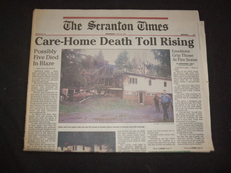 1997 MAY 14 THE SCRANTON TIMES NEWSPAPER - CARE-HOME DEATH TOLL RISING - NP 8368
