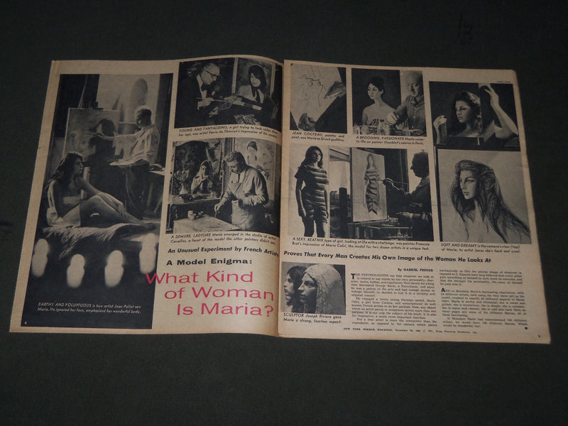 1961 NOVEMBER 26 NEW YORK MIRROR MAGAZINE - JANIS PAIGE COVER - J 2841