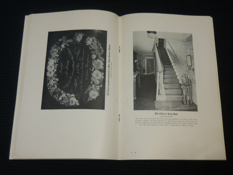 1935 THE ADAMS MANSION SOFTCOVER BOOK BY HENRY ADAMS - MASSACHUSETTS - J 7059