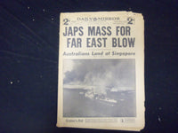 1941 FEBRUARY 19 NEW YORK DAILY MIRROR - JAPS MASS FOR FAR EAST BLOW - NP 2135