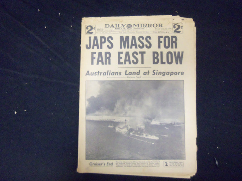 1941 FEBRUARY 19 NEW YORK DAILY MIRROR - JAPS MASS FOR FAR EAST BLOW - NP 2135