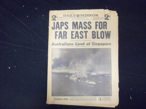 1941 FEBRUARY 19 NEW YORK DAILY MIRROR - JAPS MASS FOR FAR EAST BLOW - NP 2135