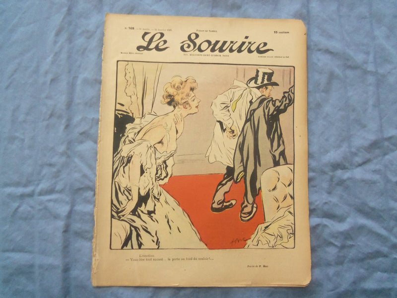 1903 JAN 10 LE SOURIRE MAGAZINE - ILLUSTRATED COMEDY - FRENCH TEXT - SP 4865I