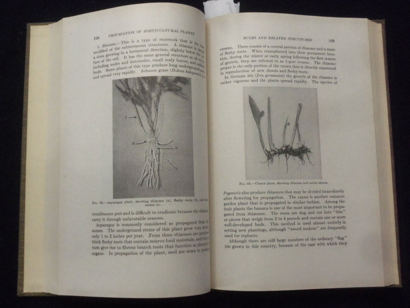 1939 PROPAGATION OF HORTICULTURAL PLANTS HARDCOVER BOOK-ADRIANCE/BRISON- KD 8670