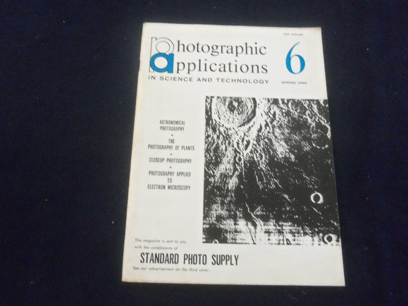 1968 SPRING PHOTOGRAPHIC APPLICATIONS IN SCIENCE & TECHNOLOGY MAGAZINE -SP 4714N
